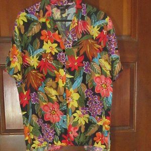 Large Silk Floral Blouse OPTIONS by MELROSE